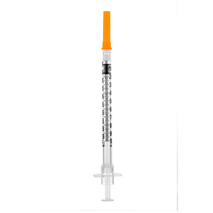 Sol-Care™ 1 mL Insulin Syringe with Needle, 29 Gauge, 1/2 Inch Needle Length