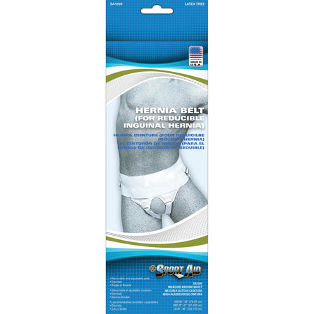 Scott Specialties SA1500 WHI LG Sport-Aid Sport Aid Hernia Belt, Large, White