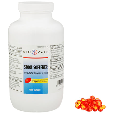Geri-Care 401-10-GCP Docusate Sodium Stool Softener