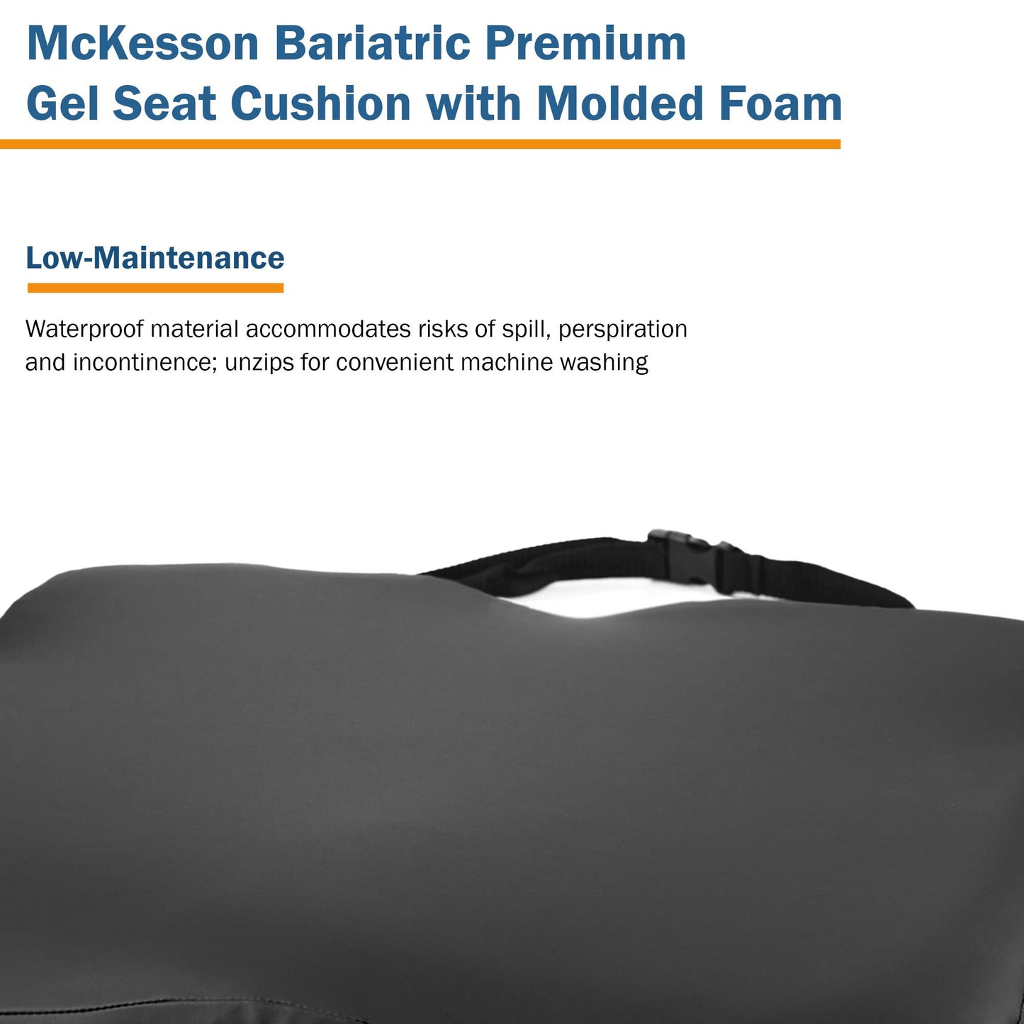 McKesson Premium Molded Foam Seat Cushion, 22 x 18 x 3 Inch