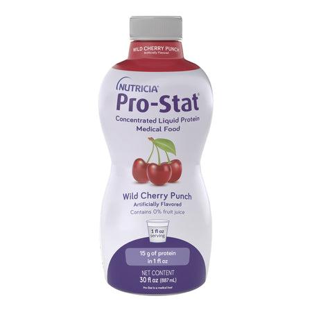 Nutricia North America 78344 Pro-Stat Wild Cherry Punch Concentrated Liquid Protein Medical Food, 30-oz.