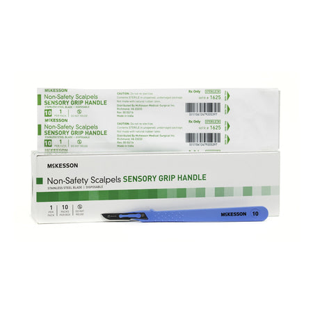 McKesson Scalpel, Stainless Steel/Plastic, Size 10