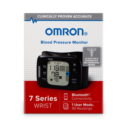 Omron® 7 Digital Blood Pressure Wrist Unit, Automatic Inflation, Universal Cuff