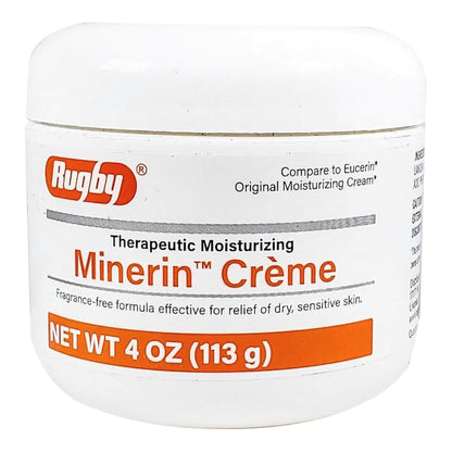 Hand and Body Moisturizer Minerin® 4 oz. Bottle Unscented Cream