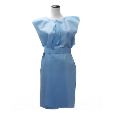 HPK Industries 504S Patient Exam Gown, Medium, Blue