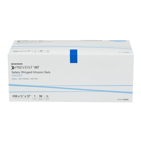 McKesson Prevent® Safety Winged Infusion Set, 23 Gauge