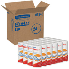 Multipurpose Task Wipe WypAll® GeneralClean™ L30 Heavy Duty 70 Count Roll 10-2/5 X 11 Inch NonSterile Disposable