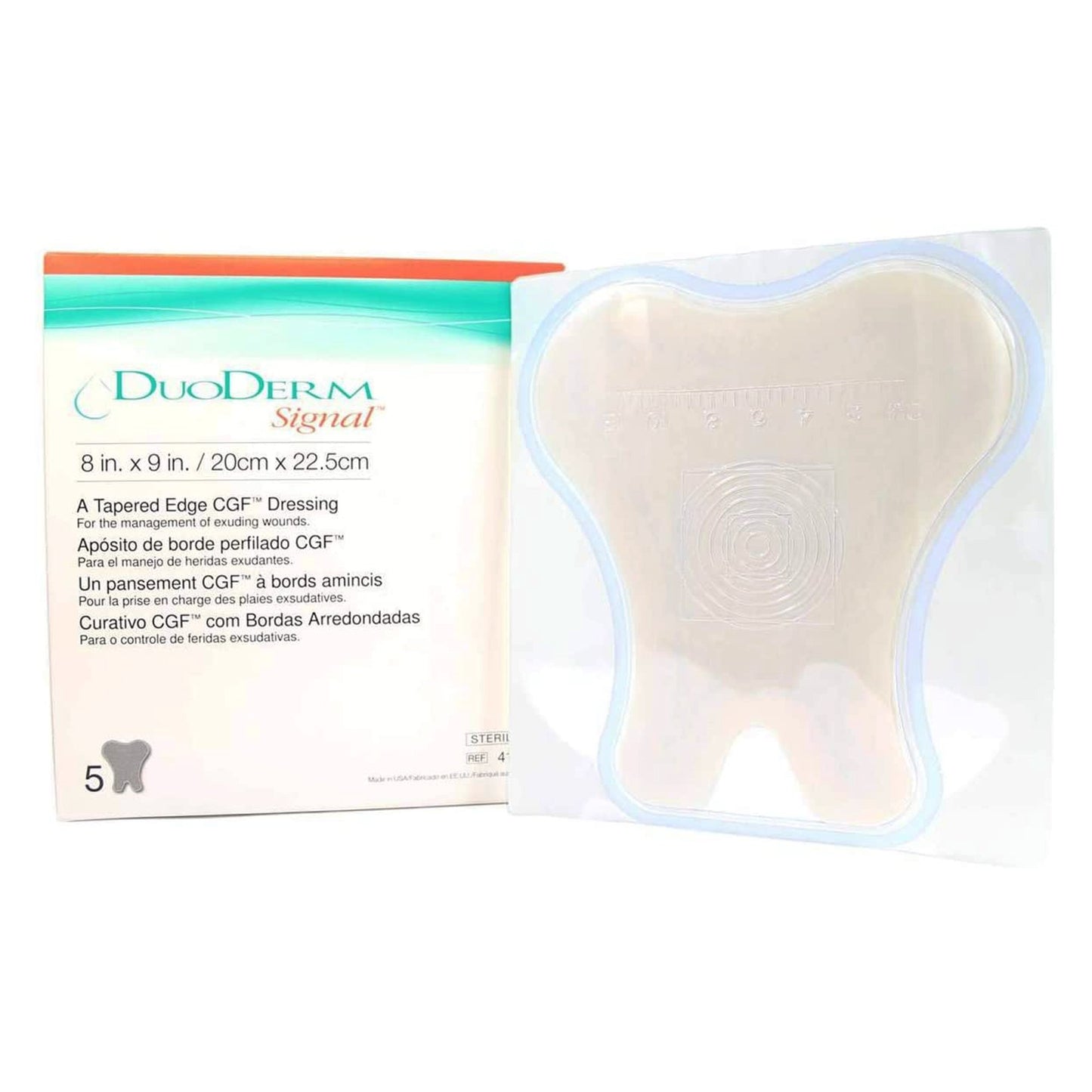 DuoDerm® Signal® Hydrocolloid Dressing, 8 x 9 Inch Sacral
