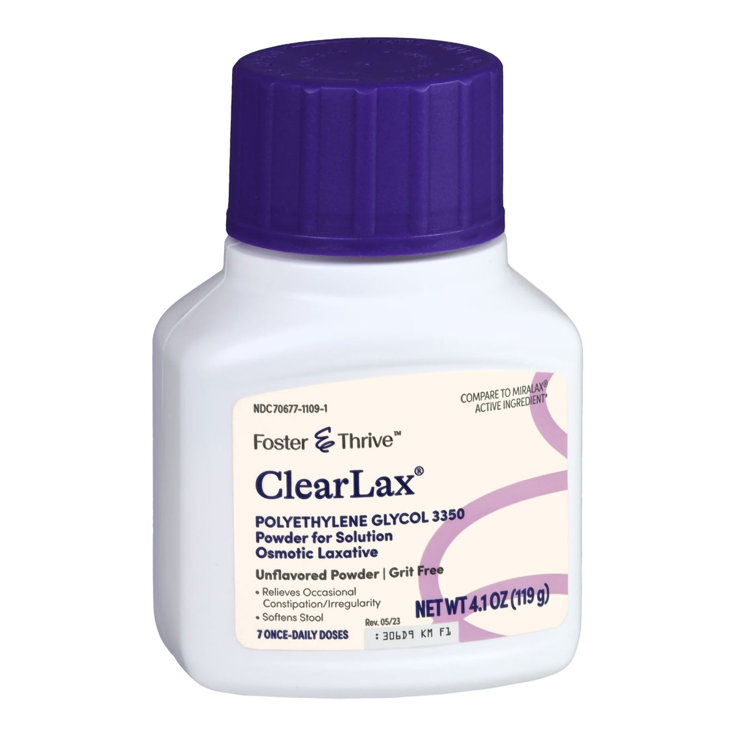 Foster & Thrive™ ClearLax Polyethylene Glycol 3350 Powder for Solution, 4.1-oz