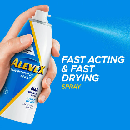 AleveX Pain Relieving Spray Max Strength Menthol, 3.2-ounce spray can