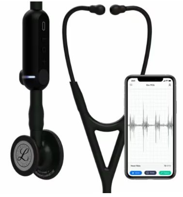 3M 8480 Electronic Stethoscope Littmann CORE Black Double Sided Chestpiece