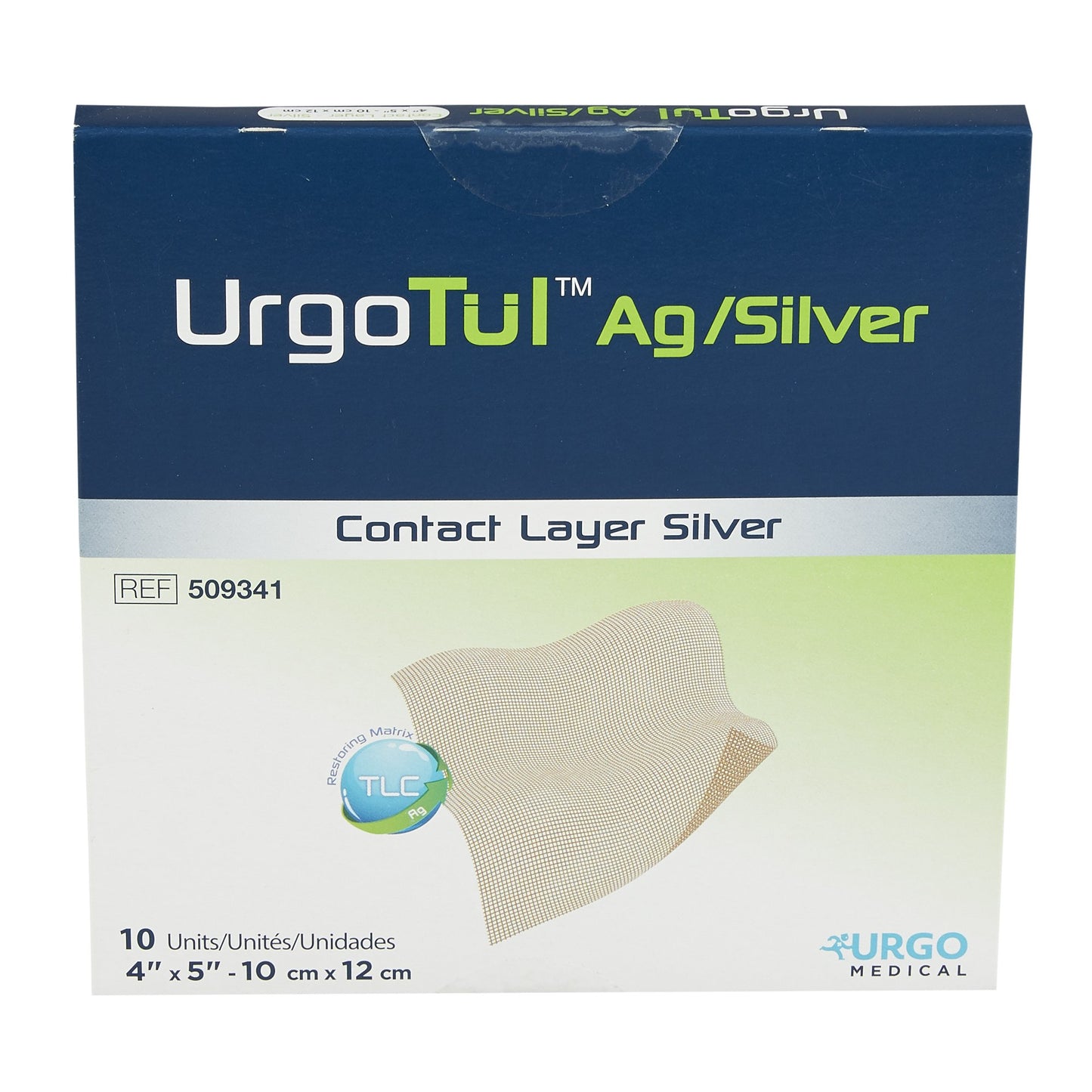 Restore™ Silver Wound Contact Layer Dressing, 4 x 5 Inch