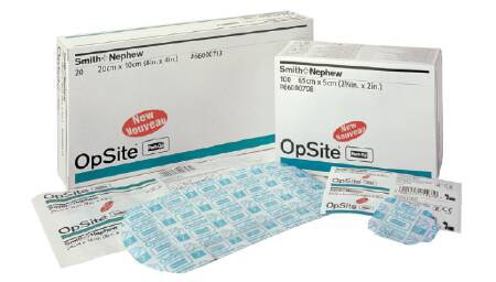 Smith & Nephew 66000708 OpSite Post Op Transparent Film Dressing with Pad, 2 x 2½ Inch