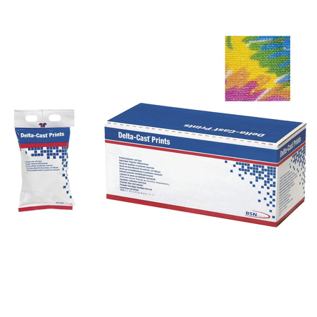 BSN 7227317 Delta-Cast Prints Cast Tape, 2 Inch x 12 Foot, Pastel Print
