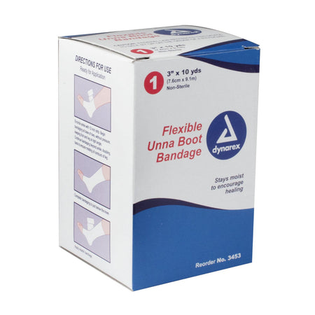 Dynarex 3453 Unna Boot Bandage, 3 Inch x 10 Yard