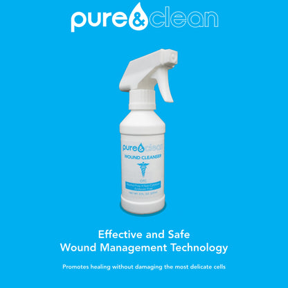 Pure & Clean Wound Cleanser, 8-ounce pump bottle