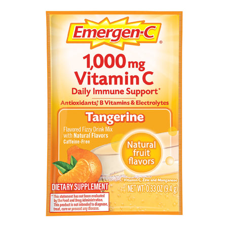 Glaxo Consumer Products 7631430202 Emergen-C Vitamin C Daily Immune Support Drink Mix, Super Tangerine Flavor