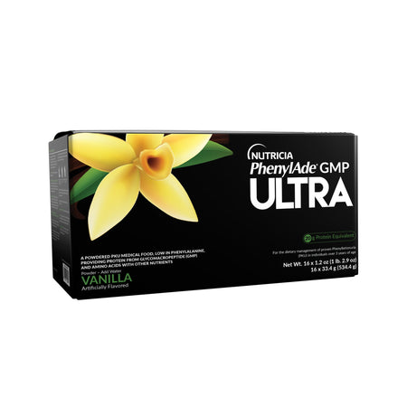 Nutricia North America 201719 Oral Supplement PhenylAde GMP ULTRA Vanilla Flavor Powder 1.2 oz. / 33.4 Gram