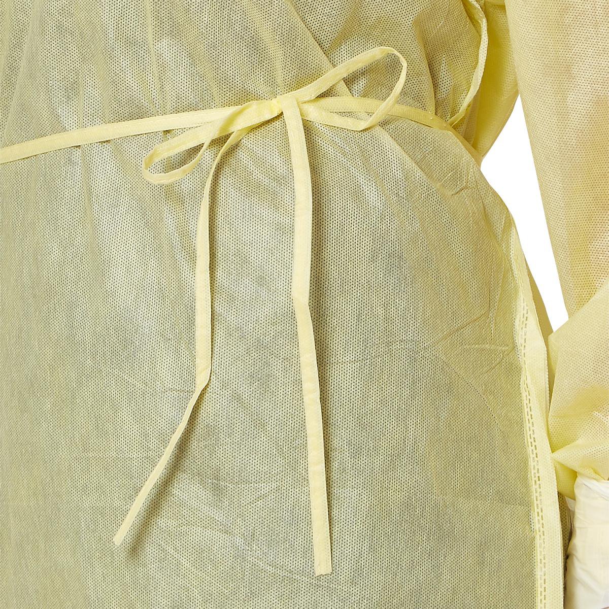 Protective Procedure Gown QuickComply™ X-Large Yellow NonSterile AAMI Level 2 Disposable