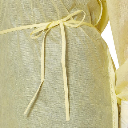 Protective Procedure Gown QuickComply™ X-Large Yellow NonSterile AAMI Level 2 Disposable