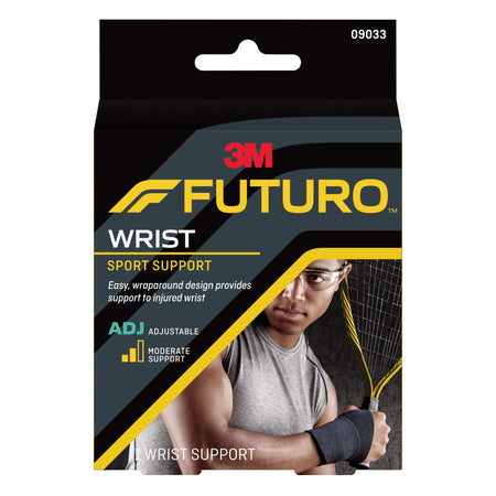 3M 09033ENR Futuro Adult Sport Wrist Support, Adjustable from 4.5 to 9.5 Inches