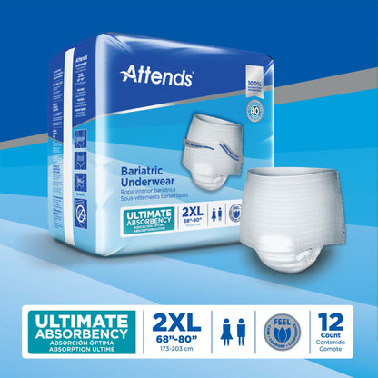 Attends® Bariatric Protective Underwear, 2X-Large