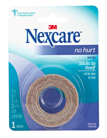 3M NHT-1 Nexcare No Hurt Hypoallergenic Material Medical Tape, 1 x 80 Inch, Tan