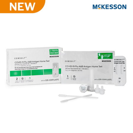 McKesson 535-COVFLUOTC Consult COVID-19/Flu A & B Antigen Home Test