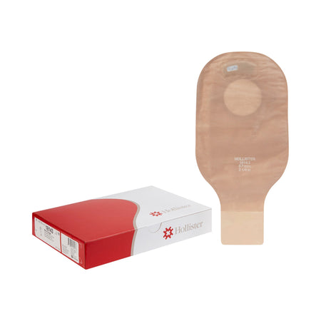 Hollister 18143 New Image 2-Piece Beige Ostomy Pouch, Pre-cut to Fit 57 mm Stomas, Red