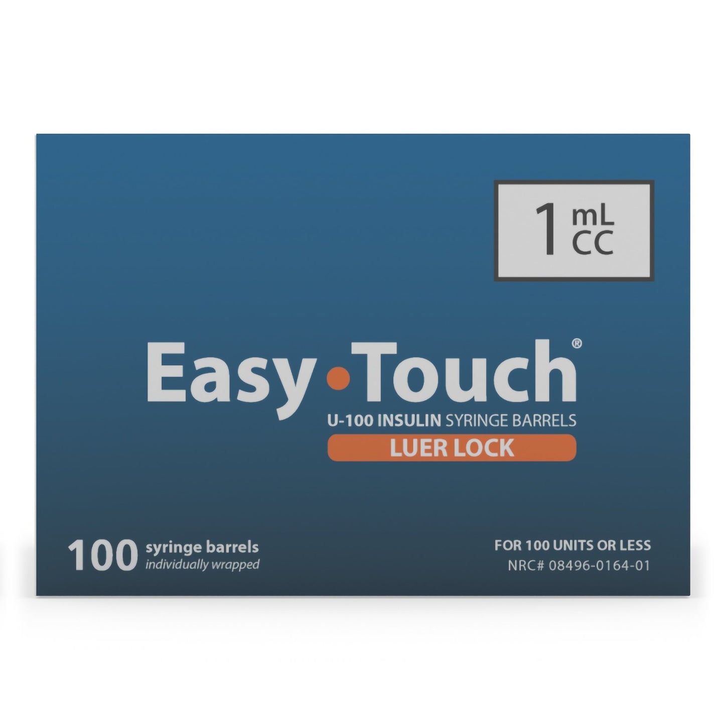 Insulin Syringe EasyTouch™ 1 mL Luer Lock Tip Without Safety