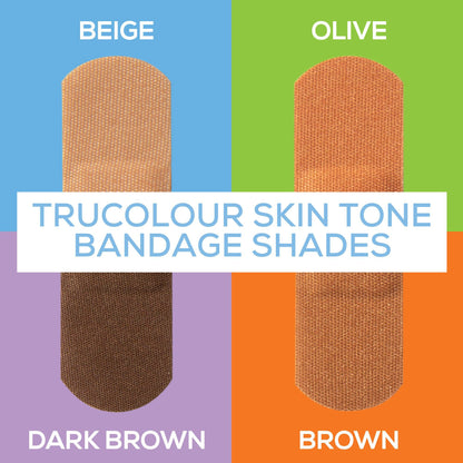 TruColour® Beige / Olive / Brown / Dark Brown Adhesive Strip, 1 x 3 Inch