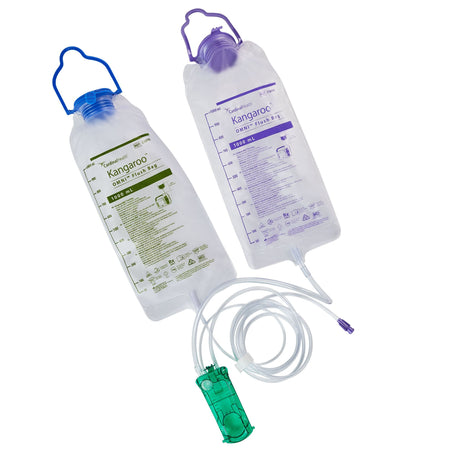 Cardinal E10FFR Enteral Feeding Pump Flush Bag Set Kangaroo OMNI ENtelliSet 1000 mL NonSterile