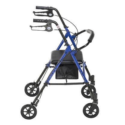drive™ Four Wheel Rollator, Blue