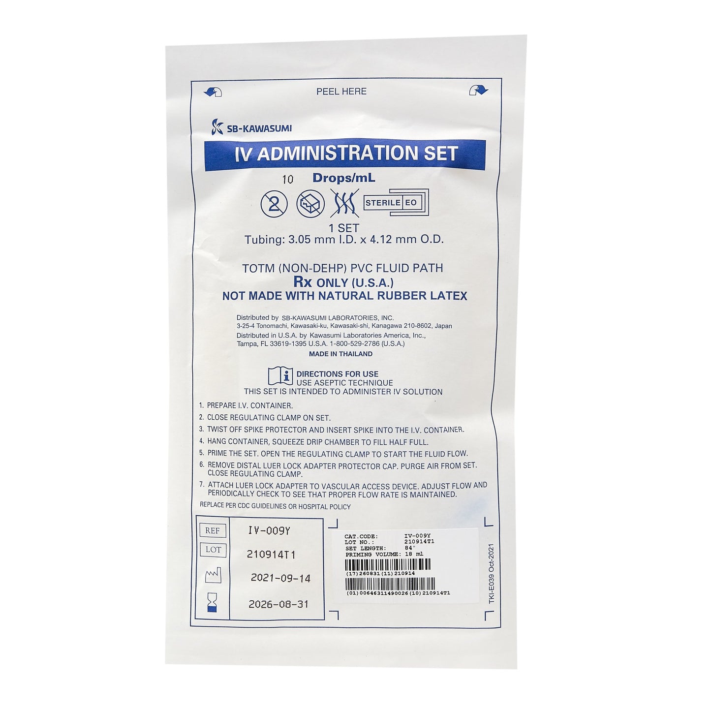 Kawasumi Laboratories Administration Set