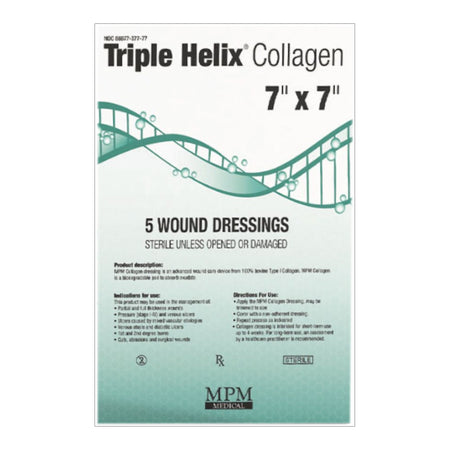 MPM Medical MP00377 Collagen Dressing, 7 x 7 Inch, White