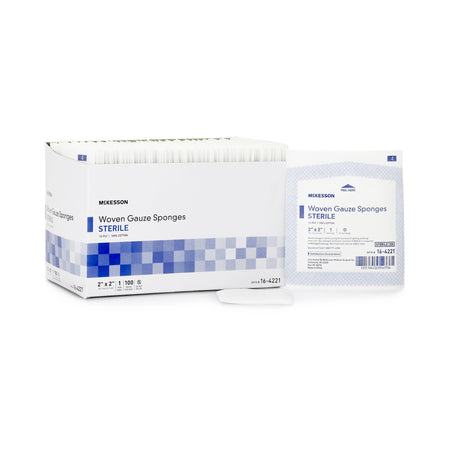 McKesson 16-4221 Sterile Gauze Sponge, 2 x 2 Inch, 12-Ply