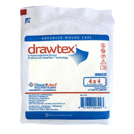 Urgo Medical 302 Drawtex Non-Adherent Dressing, 4 x 4 Inch
