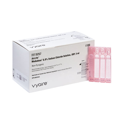 AirLife™ Modudose Respiratory Therapy Solution, 0.9% Sodium Chloride, Sterile, 5 mL Unit Dose Vial