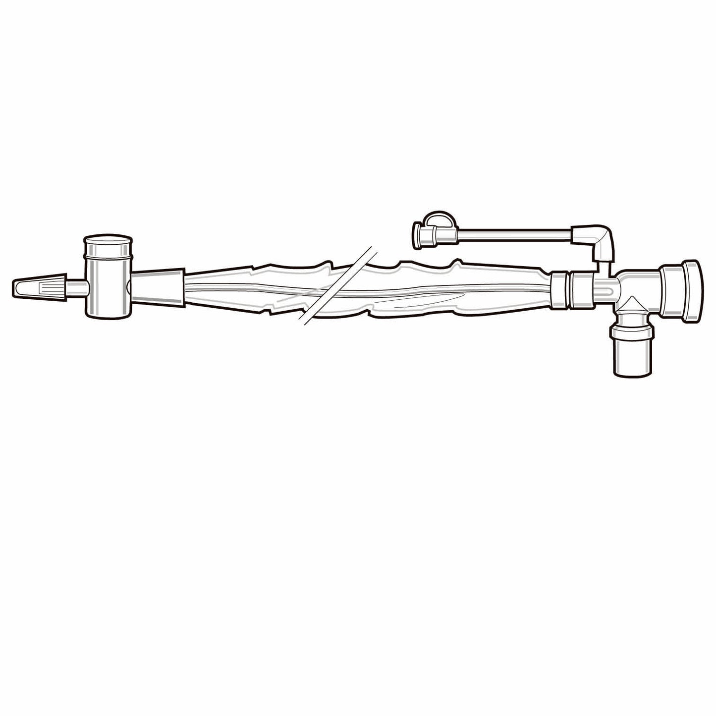 Ballard® Trach Care™ Tracheostomy Elbow, Double Swivel, 12 Fr.