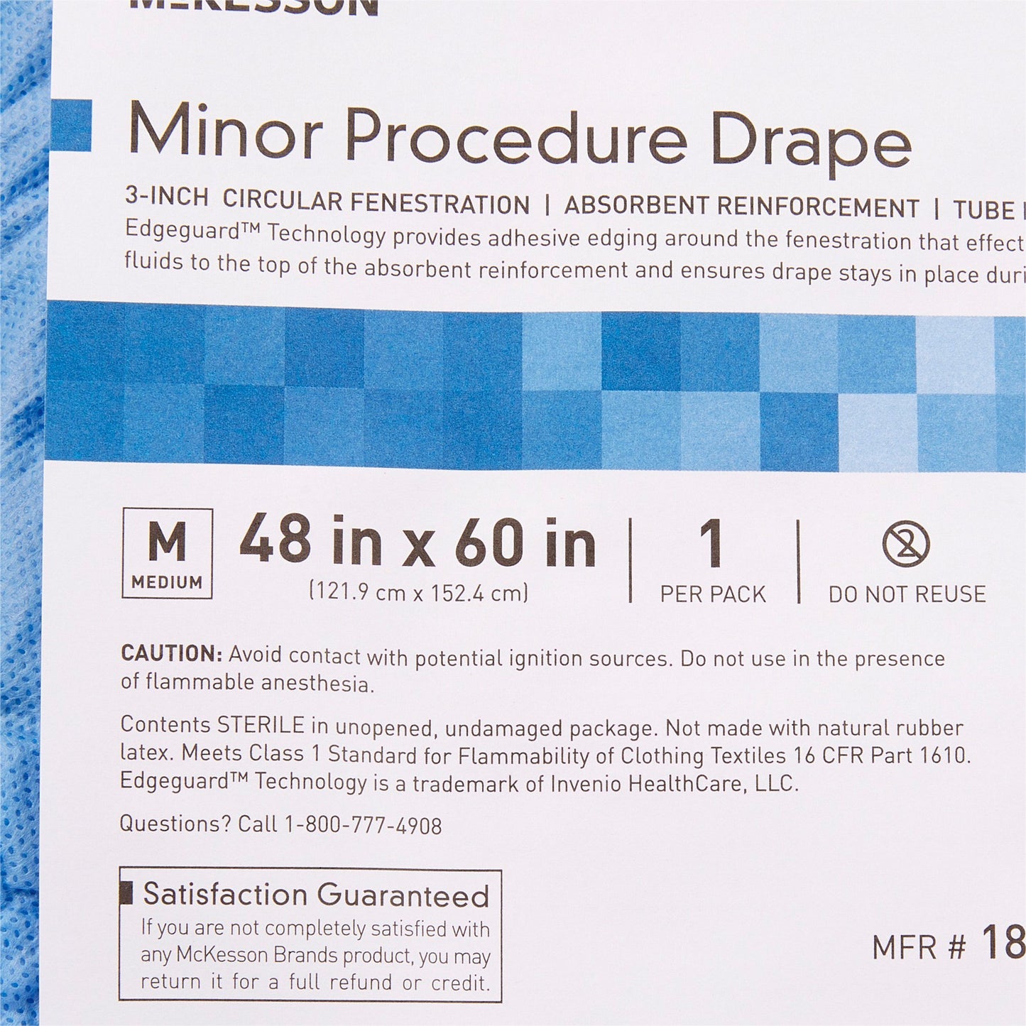 McKesson Sterile Minor Procedure Drape, 48 x 60 Inch