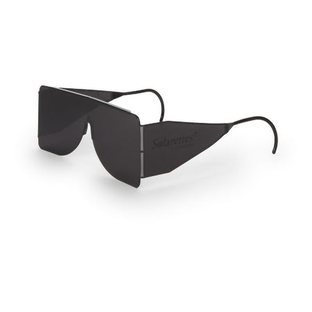 Dioptics 1259207 Post Mydriatic Glasses Solarettes Side Shield Smoke Tint Black Frame Over Ear One Size Fits