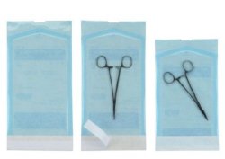 Sterilization Pouch Cardinal Health™ Ethylene Oxide (EO) Gas / Steam 8 X 16 Inch White / Blue Self Seal Paper / Film