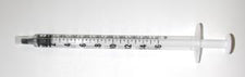 Exel Tuberculin Syringe, Low Dead Space, Slip Tip, 1 mL, 100/bx, EXE 26048
