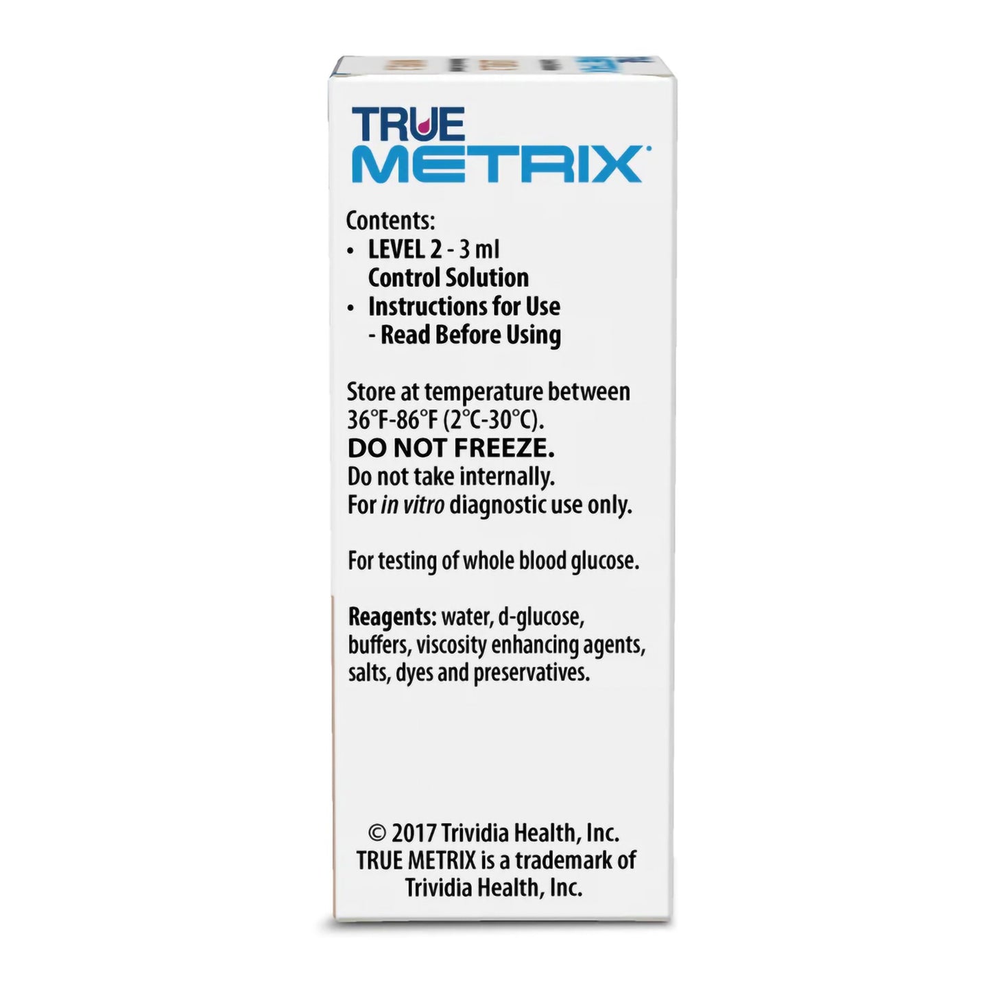 Blood Glucose Control Solution TRUE METRIX® 3 mL Level 2