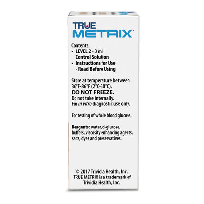 Blood Glucose Control Solution TRUE METRIX® 3 mL Level 2