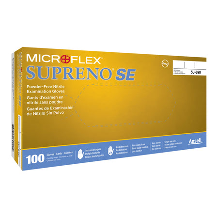 Microflex SU-690-XS Supreno SE Exam Glove, Extra Small, Blue