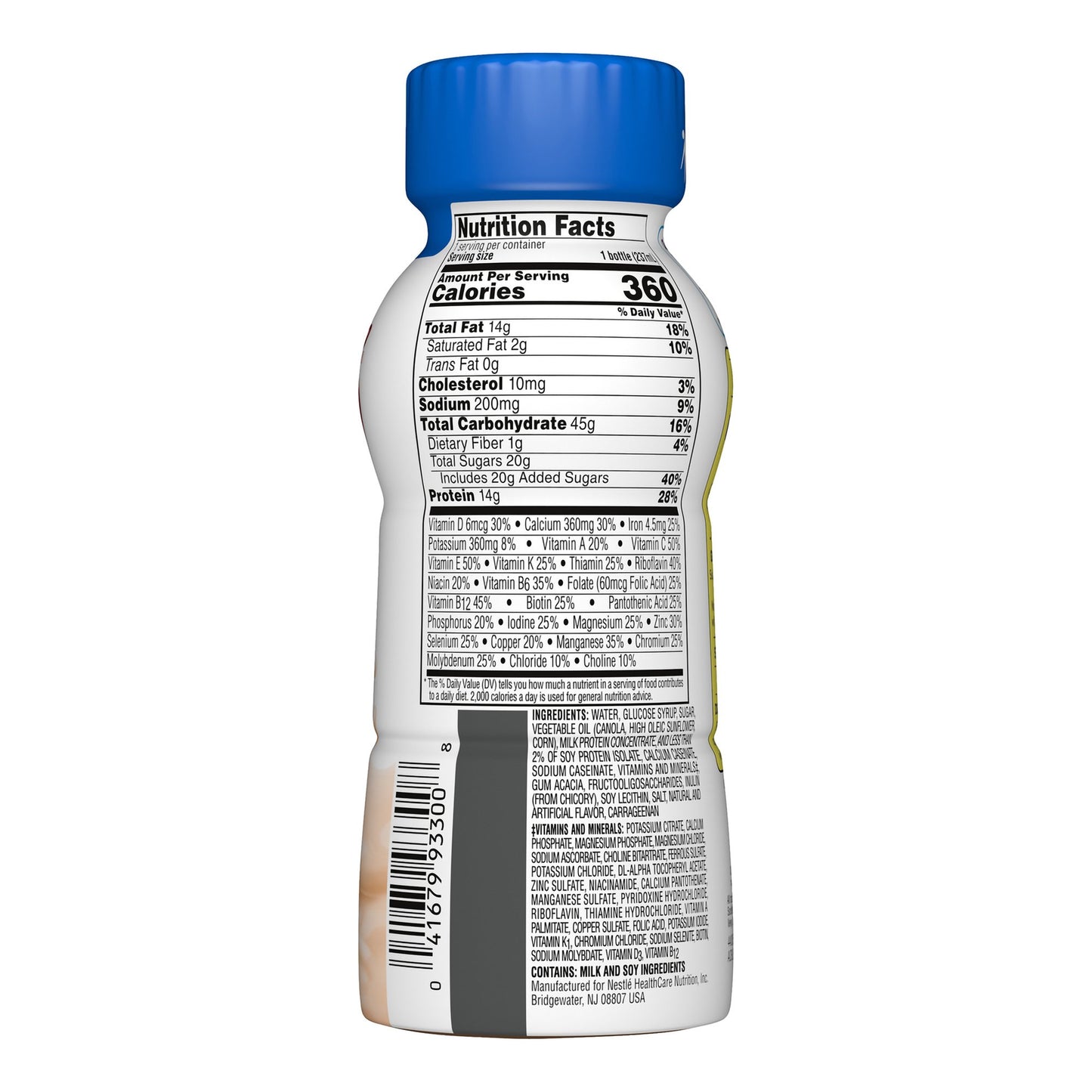 Boost® Plus Strawberry Balanced Nutritional Drink, 8-ounce bottle
