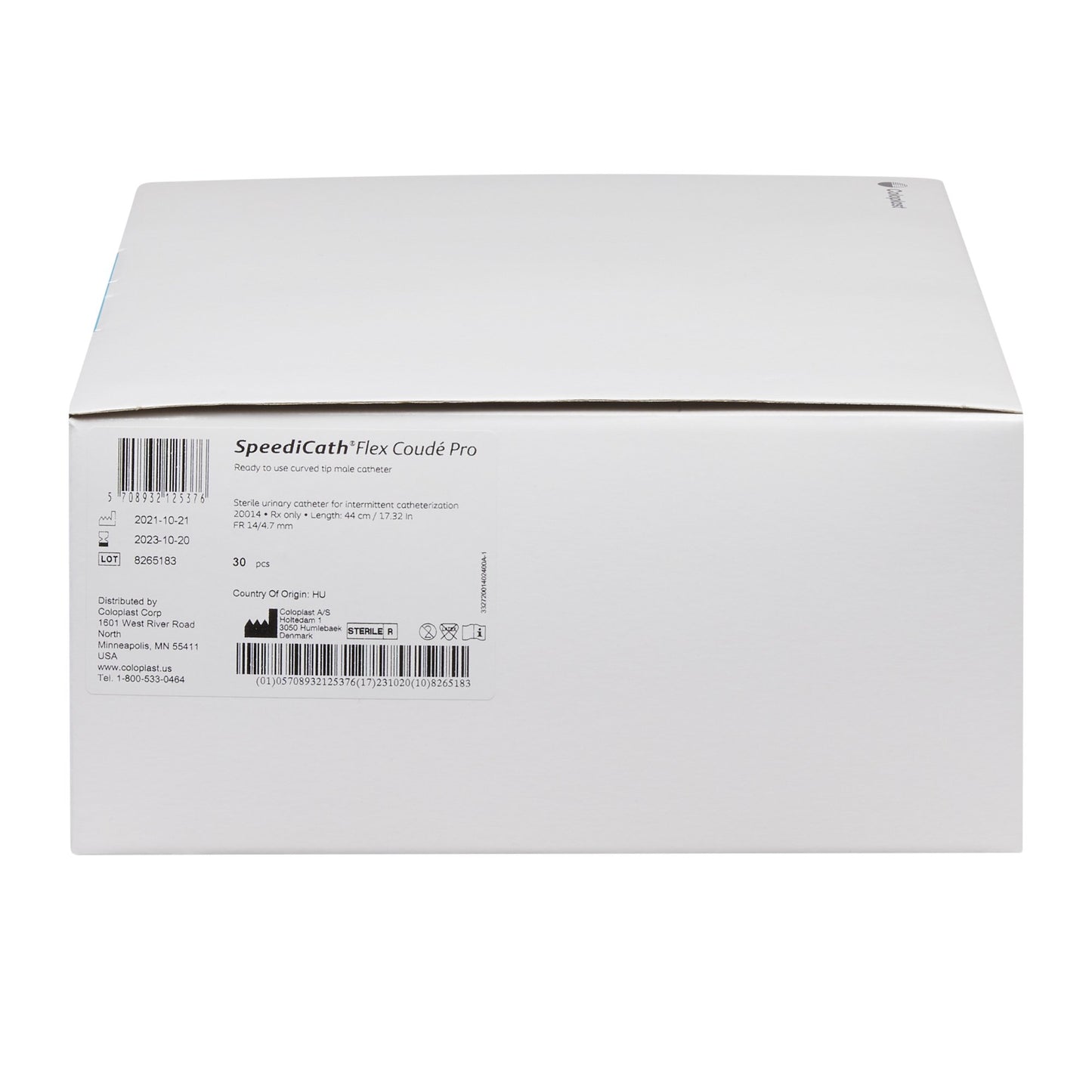 SpeediCath® Flex Coudé Pro Male Urethral Catheter, 14 Fr