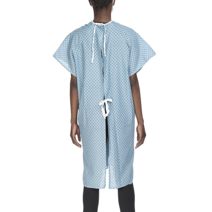 Reusable Patient Exam Gown, One Size Fits Most, Blue