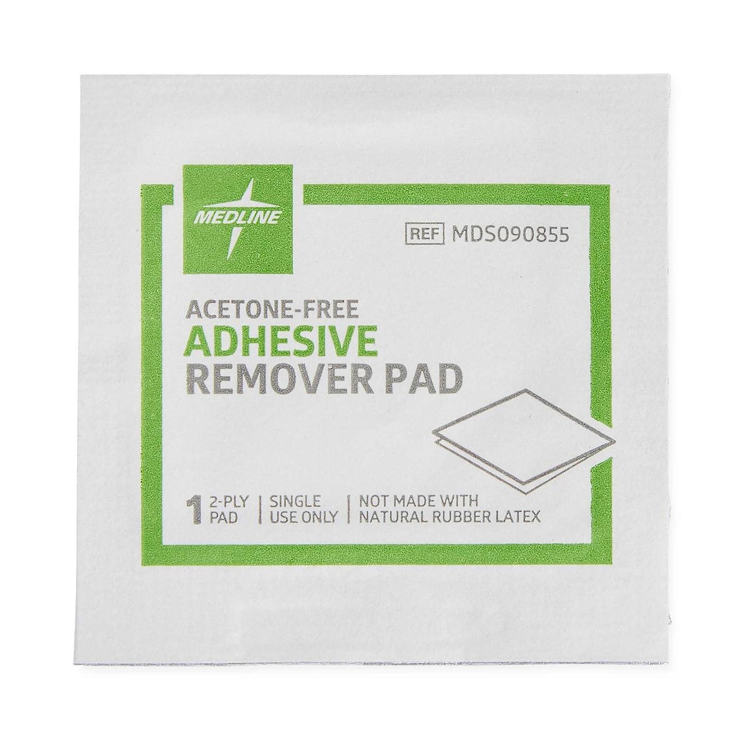 Medline® Adhesive Remover, 1¼ x 1½ Inch Wipe